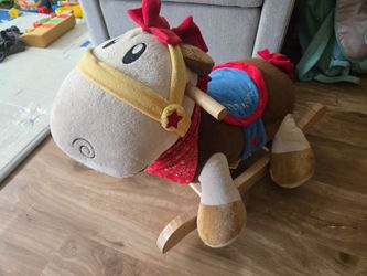 Rockabye "Colt" Plush Pony Rocking Horse