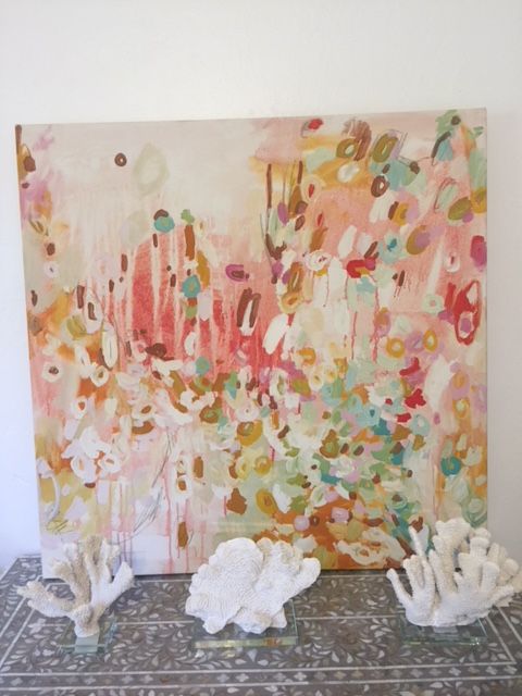 Michelle Armas “Bowtie” canvas abstract art piece
