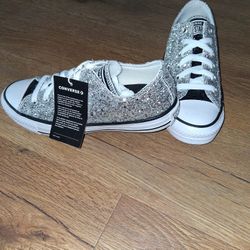 NEW Women's Glitter Converse Shoes 