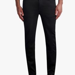 Karl Lagerfeld Mens Stretchy Metal Eyelets Denim Pant