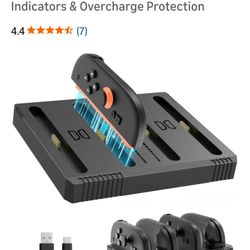 Charging Dockfor Nintendo Switch2Joy- Con Controllers-4in 1Fast Charger Station, OmniCharge Design,LED Indicators & Overcharge Protection