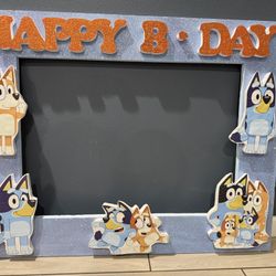 Bluey Party Photo Frame