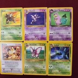 Vintage Pokemon Cards (Rare Non Holo) - Base Set 2 - Fossil - Team Rocket - Lightly Played