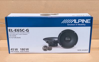 Alpine EL Series 6 1/2 Inch Component Speaker System 180 Watts EL-E65C-G 🚨 Payment Options Available 🚨 No Credit Needed 🚨