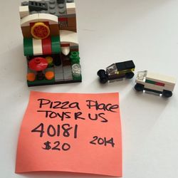 2014 Toys R Us Exclusive Lego Pizza Place 40181