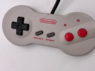 OEM Nintendo NES Dogbone Controller NES-039 Gray Red Top Loader Untested