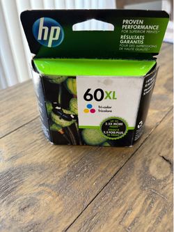 HP 60XL Ink Cartridge - Tri-color, New Sealed, Original and Genuine, Expired
