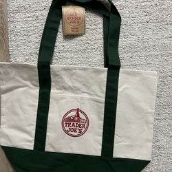 trader joes green tote bag