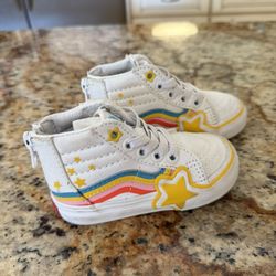 Vans Toddler High Top Shoes 5.5c 