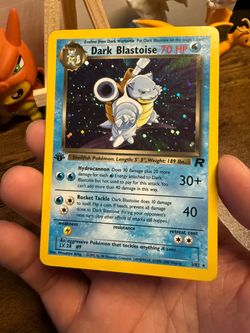 Dark Blastoise 1st Edition Holo Pokémon Card 3/82