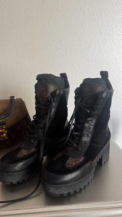 Louis Vuitton combat boots