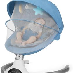 Baby Swing for Infants, Baby Rocker with 5 Point Harness, Bluetooth Support Baby Swing, 10 Preset Lullabies. 3 Speed Natural Baby Swing, Infant Swing 