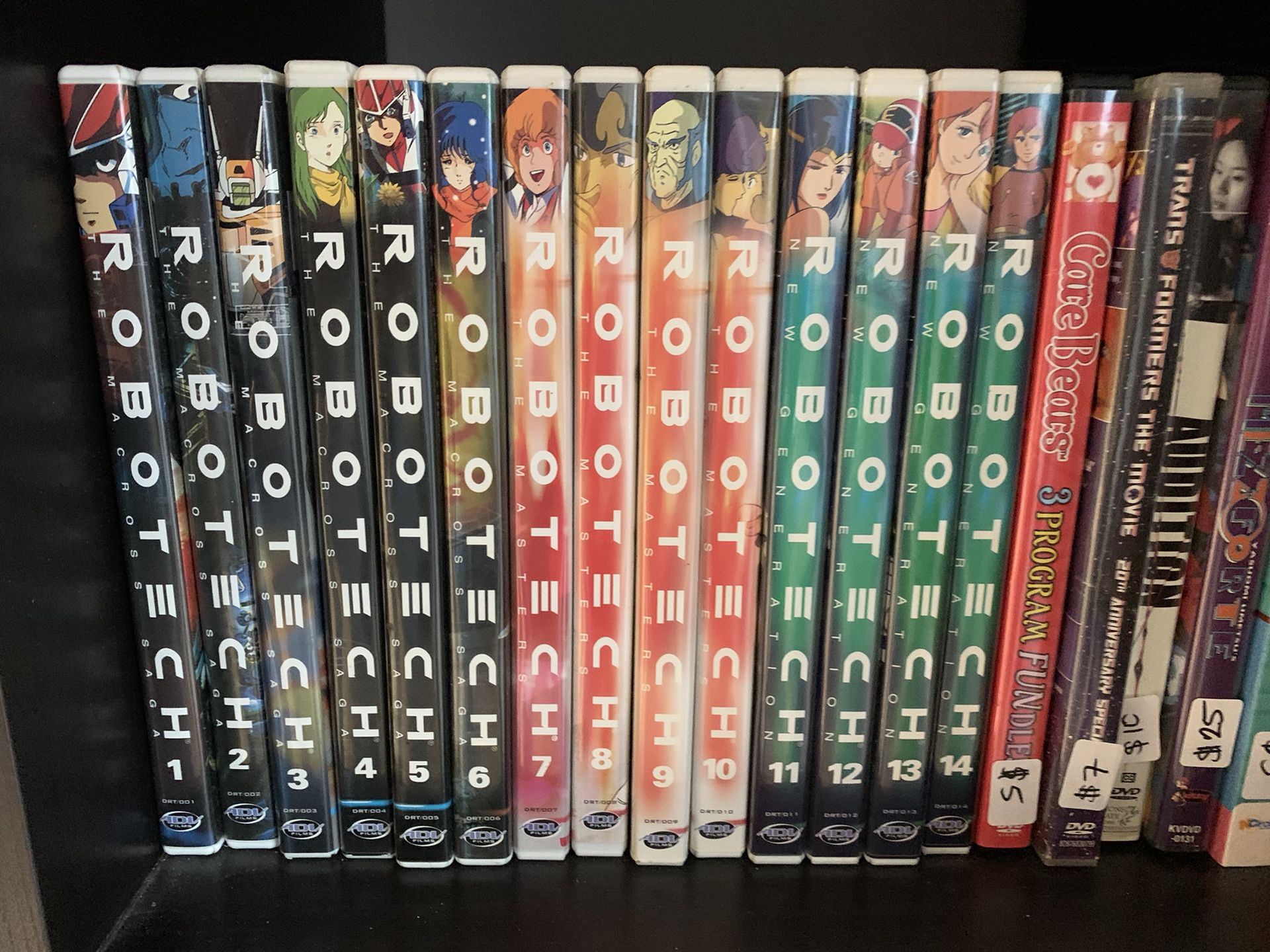Complete Set Of Robotech Anime DVDs