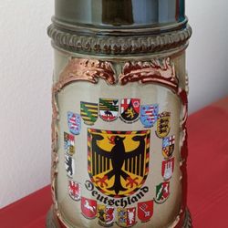 Collectible Vintage German Handmade Handarbeit Beer Stein