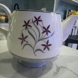 Hanover American Made Semi Porcelain Dinnerware Teapot