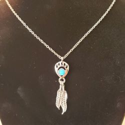 Handmade Feather Necklace