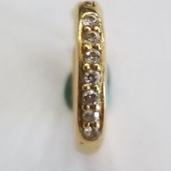 18kt Diamond Hoop