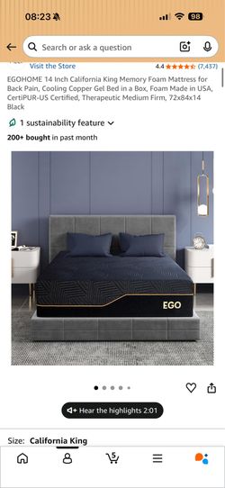 California King Mattress Brand New