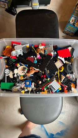 Box Of Various Lego Pieces