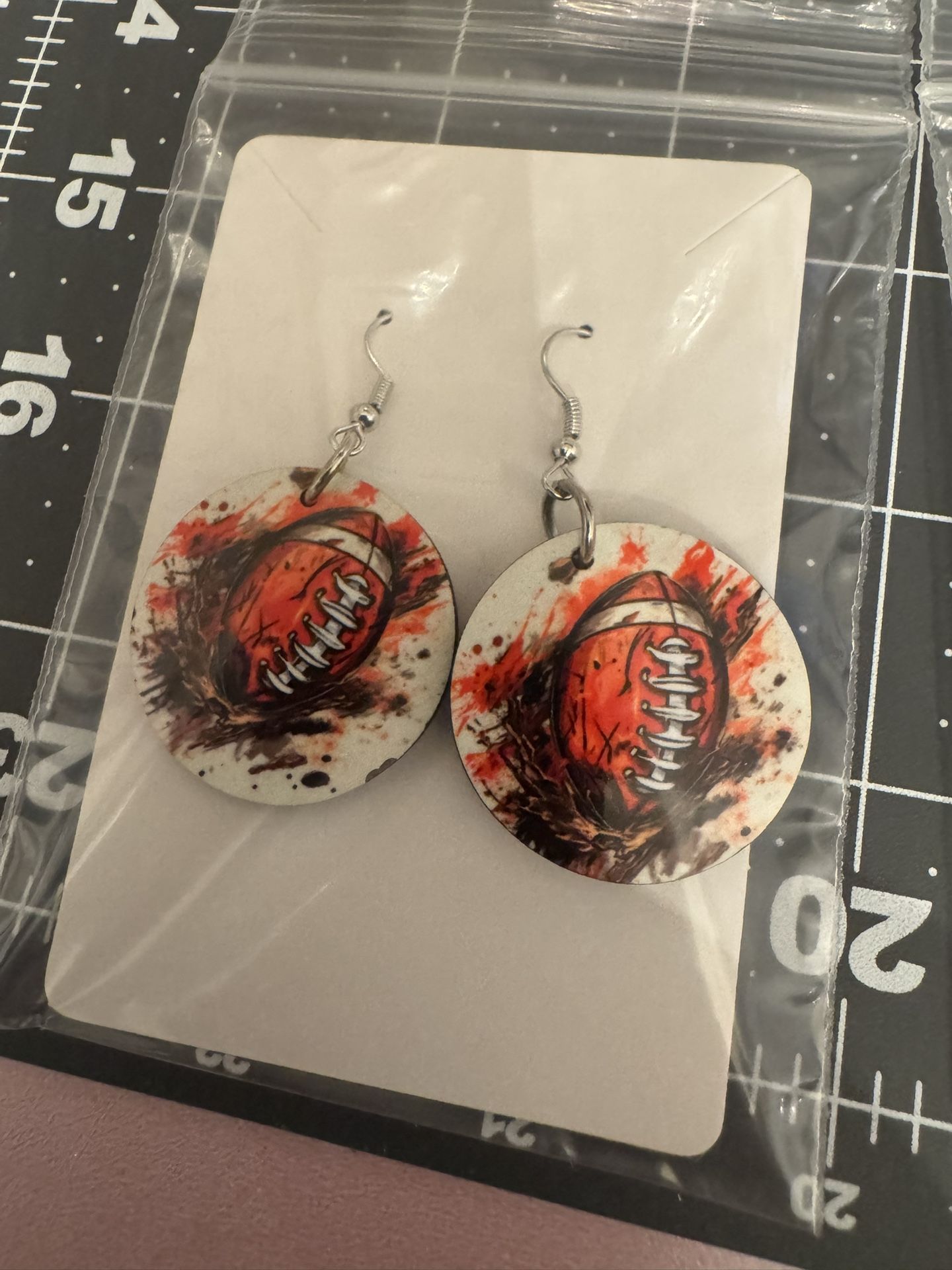 Custom Football Earrings