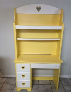 Desk with Bookshelf and Bench
