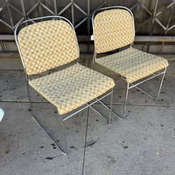 Mid Century Chrome  Space Age Chairs