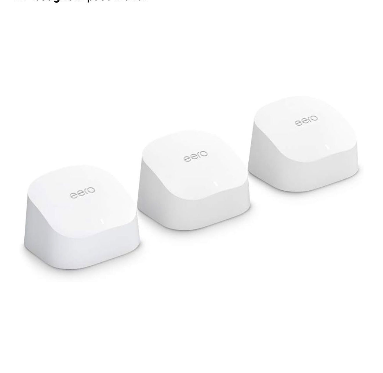 Amazon eero 6 mesh wifi system