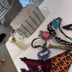 Dog Toys, Basket, Bandanas, Collar 