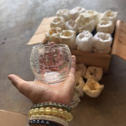 46 Glass Cadnle Holders / Jars - Fundraising For The American Cancer Society