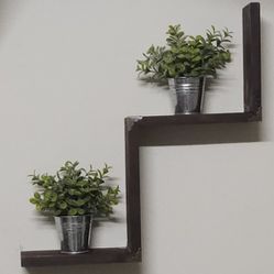 Display Shelf - Two Levels - Floating Shelf - Hand Made