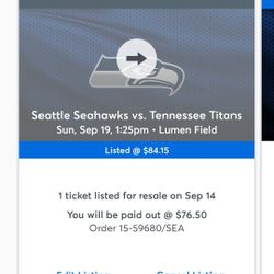 Seahawks Titans Game