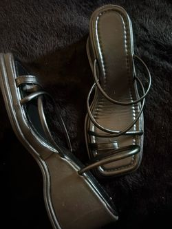 Brown Strappy Heeled Sandals
