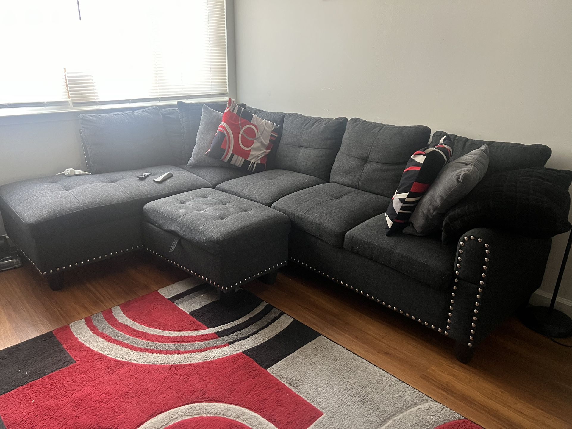 Small Dark Grey Sectional