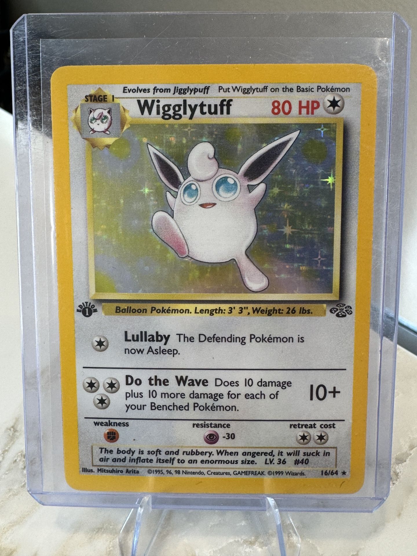 1st Edition Wigglytuff Pokémon Card