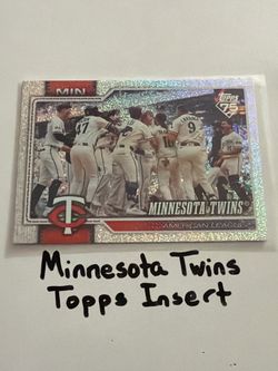 Minnesota Twins Topps Short Print Insert Card.