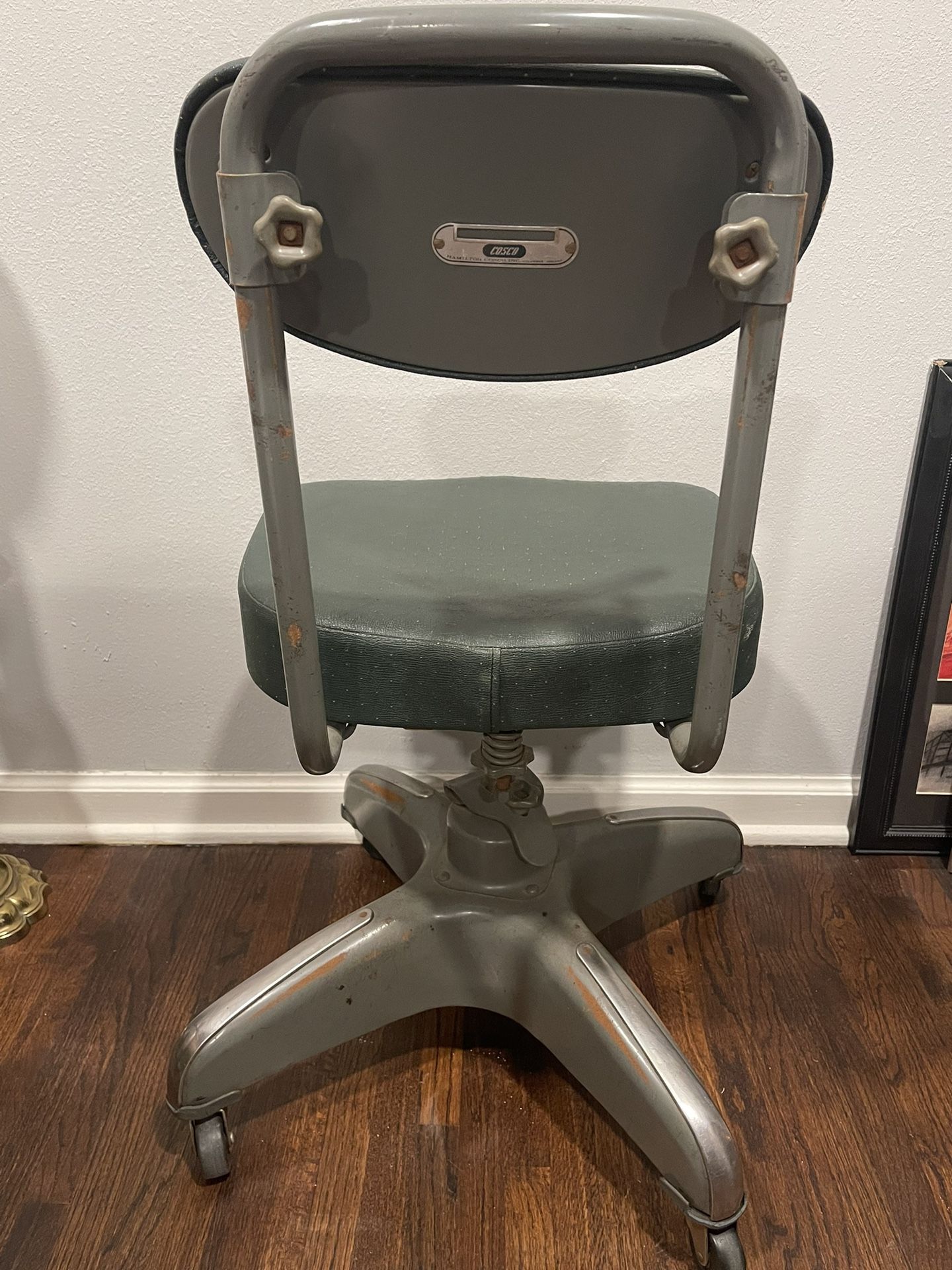 Vintage Industrial Mid Century Hamilton Cosco Inc Green Rolling Office Chair for Sale in Tulsa OK OfferUp