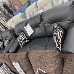 Black Sofa Set Only $698!