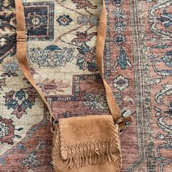 Liebeskind Women's Lennja Suede Fringe Crossbody Bag - Cognac