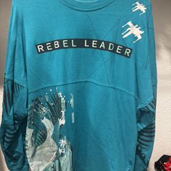 Disney Parks Star Wars Rebel Leader May the Force Spirit Jersey Size S
