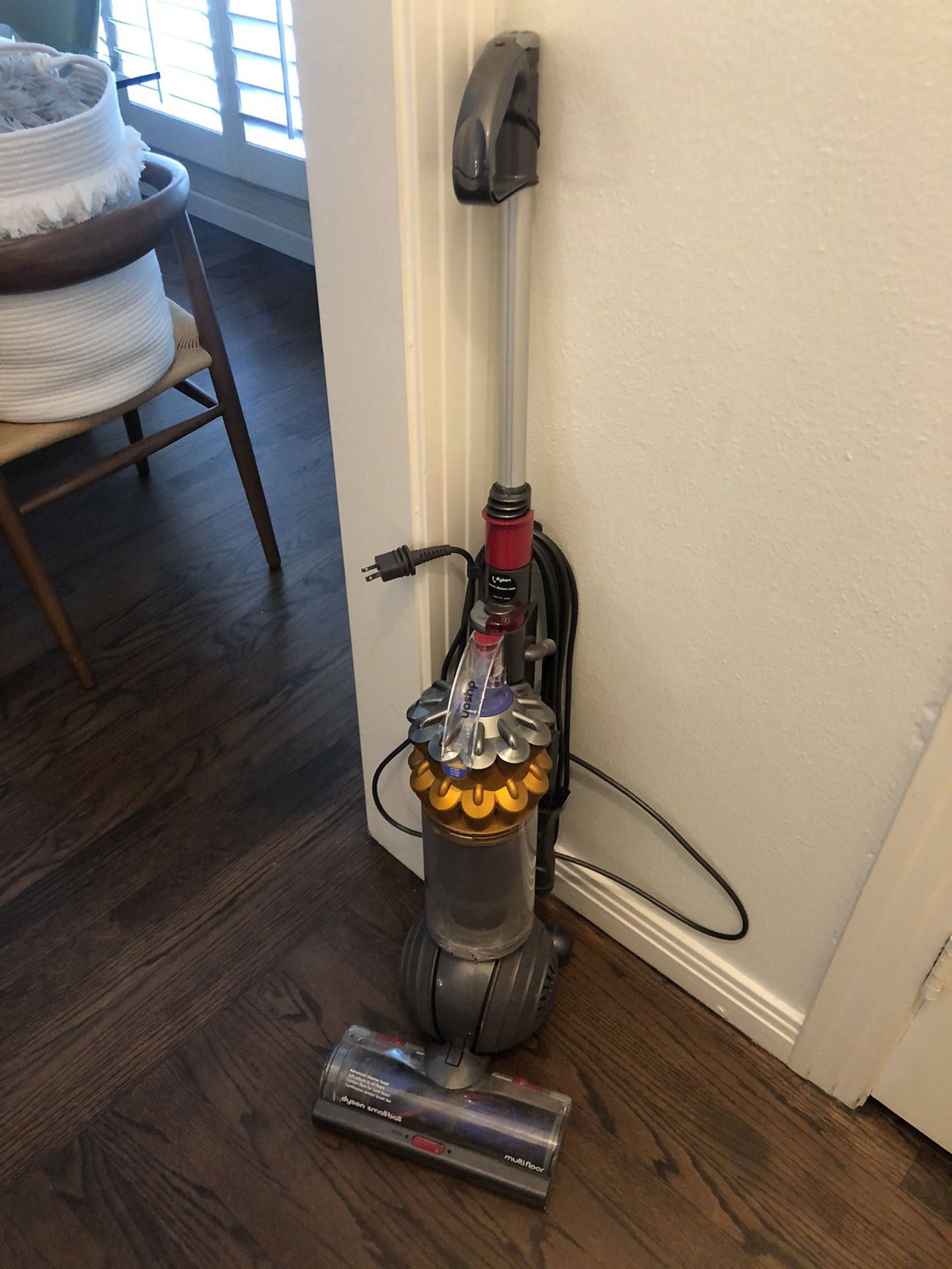 Dyson small ball upright vacuum. Used