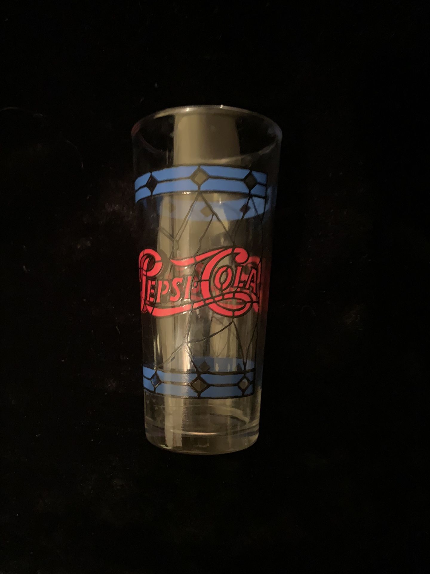 Vintage Stained Glass Pepsi Collectible Cup