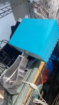 Teal lamp