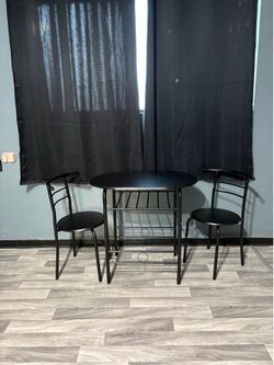 Black Wooden Table