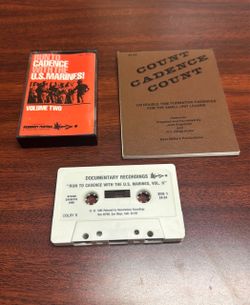 Vintage USMC Cadence Tape And Book