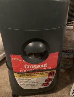 royal crosscut paper shredder