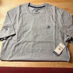 Men’s Gray Chaps size Large pocket t-shirt #casual