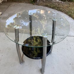 Glass Side Table