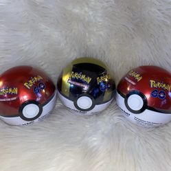 Pokemon GO 2022 Collectors Poke Ball Tin -POKE BALL (3 packs & 2 Sticker Sheets)
