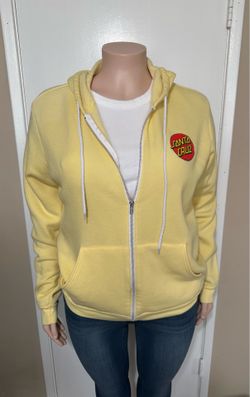 Santa Cruz Women’s Yellow Fleece Sweater Size XL