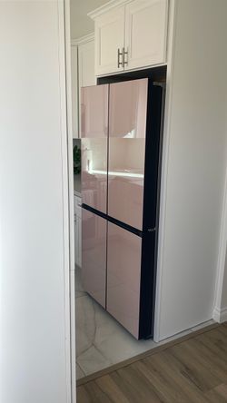 4 Pink Glass Panels for Bespoke AI 4-Door Flex